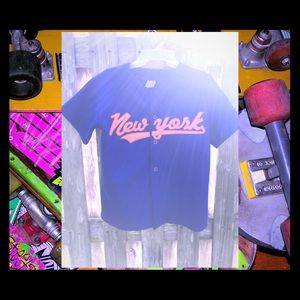 New York baseball tee